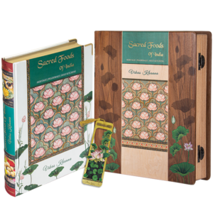 Sacred Foods Of India <br> <span style="font-size: smaller; color: #9E9E9E;"> With Reading Stand</span>